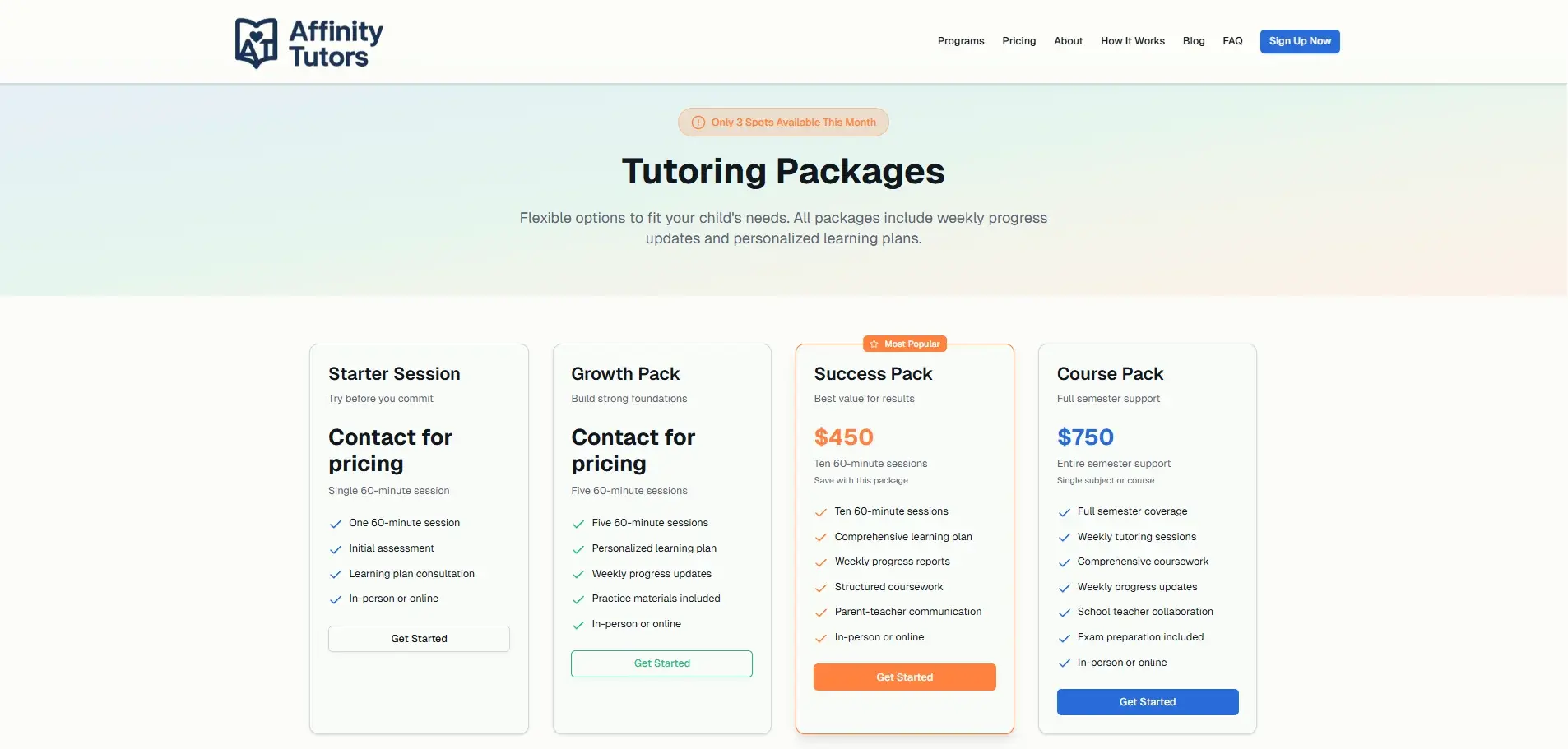 Affinity Tutors